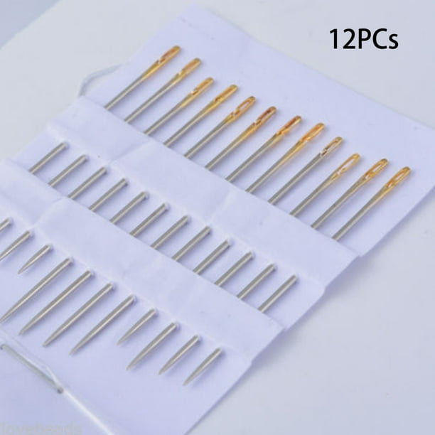 12PCS Sewing Needles Large Eye Self-Threading Embroidery Sewing Hand Needle s 12PCS Sewing Needles Large Eye Self-Threading Embroidery Sewing Hand Needle s